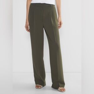 Aritzia The Effortless Pant- Crepette - dark olive
